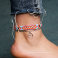 Shangjie OEM Summer beach double round wave anklet thread foot chain jewelry anklet summer anklets